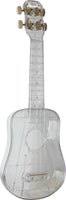 Amahi Crystal Clear Plastic Ukulele