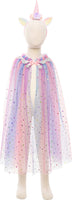 Rainbow Unicorn Cape & Headband, Multi