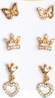 Boutique Royal Crown Studded Earrings