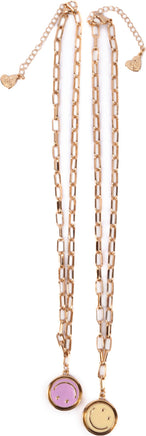 Boutique Chic All Smiles Spinner Necklace