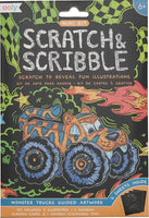 Monster Truck Mini Scratch and Scribble Art Kit