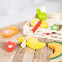 Cutting Fruit Set - Wooden Play Food