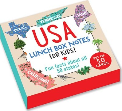 USA Noteworthy Card Deck: Fascinating Lunch Box Notes for Kids!