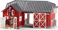 Large Red Barn With Animals & Accessories
