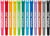 Cat Parade Twist-Up Watercolor Gel Crayons - Set of 12
