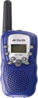 Retevis RT388 2 pcs Kids Walkie Talkies with Flashlight - Dark Blue