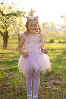 Pink Shimmer Unicorn Dress & Headband (Size 3-4)