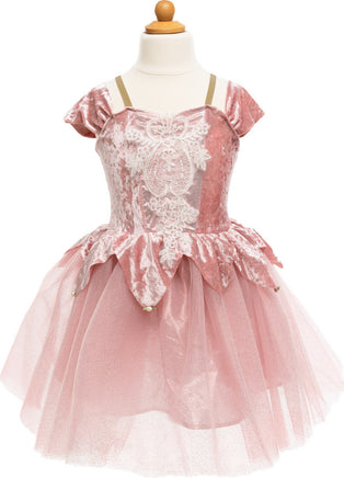 Holiday Ballerina Dress, Dusty Rose (Size 3-4)