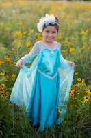 Ice Queen Dress With Cape (Size 5/6)