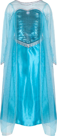 Ice Queen Dress With Cape (Size 5/6)