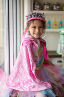 Diamond Sparkle Cape - Dark Pink (Size 5-6)