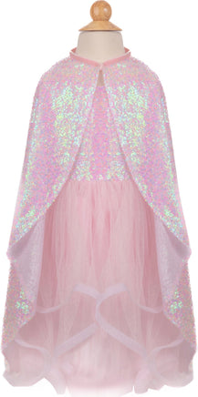 Pink Sequins Twirl Cape (Size 4-6)