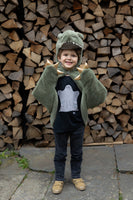 Green T-Rex Cuddle Cape (Size 3-4)