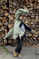 Green T-Rex Cuddle Cape (Size 3-4)