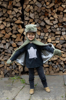 Green T-Rex Cuddle Cape (Size 3-4)
