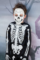 Glow in the Dark Skeleton Shirt, Pants and Mask (size 7-8)