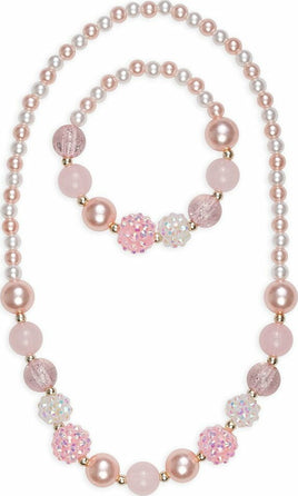 Pinky Pearl Necklace  Bracelet Set  Great Pretenders USA
