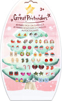 Holiday Sticker Earrings, 30 Pairs