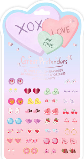 Candy Heart Valentine Sticker Earrings