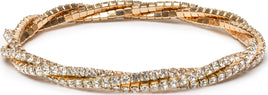 Boutique Diamante Twist Bracelet