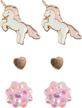 Boutique Unicorn Studded Earrings  Great Pretenders USA