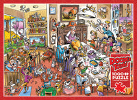 DoodleTown: Thanksgiving Togetherness puzzle (1000 pc)