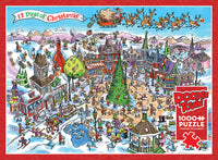 DoodleTown: 12 Days of Christmas puzzle (1000 pc)