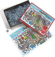 DoodleTown: 12 Days of Christmas puzzle (1000 pc)