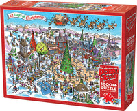 DoodleTown: 12 Days of Christmas puzzle (1000 pc)