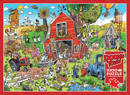 DoodleTown: Farmyard Folly puzzle (1000 pc)