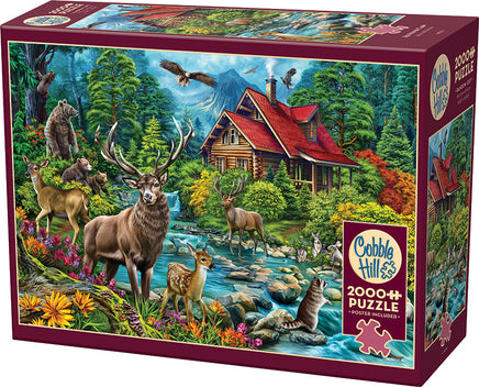 Red-Roofed Cabin puzzle (2000 pc)