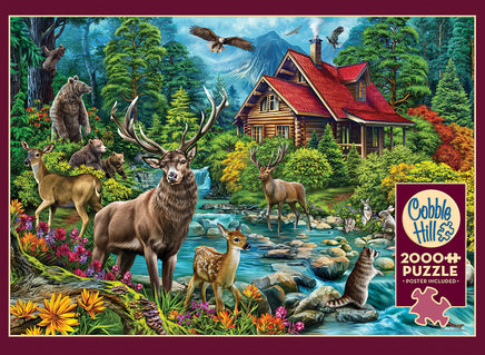 Red-Roofed Cabin puzzle (2000 pc)