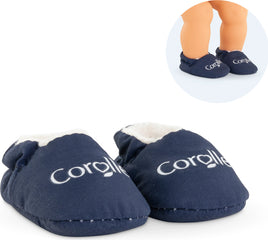 Doll Clothes  BB 12" Slippers - Navy Blue