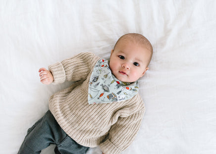 Lumberjack Baby Bandana Bib Set (4-pack)