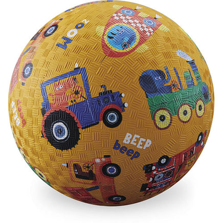 Crocodile Creek Vehicle Sounds Yellow Playground Ball 5 inches