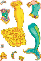 Glitter Mermaid Sticker Paper Doll