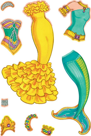 Glitter Mermaid Sticker Paper Doll
