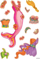 Glitter Mermaid Sticker Paper Doll