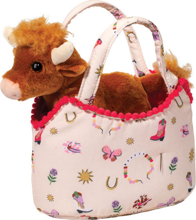 Bestie Westie Sassy Pet Sak w/ Highland Cow