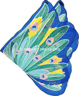Blue Peacock Fantasy Wings