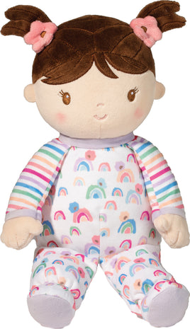 Isabelle Rainbow Stripe Soft Doll