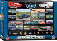 Vintage Car Ads & Cruisin' Series Puzzles - American Cars of the 1950s
