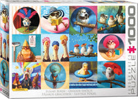 Funny Birds by Lucia Hefferman (1000 pc puzzle - Funny Animals)
