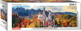 Neuschwanstein Castle in autumn 1000-Piece Puzzle
