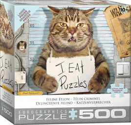 Feline Felon (500 pc - Large Puzzle Pieces)