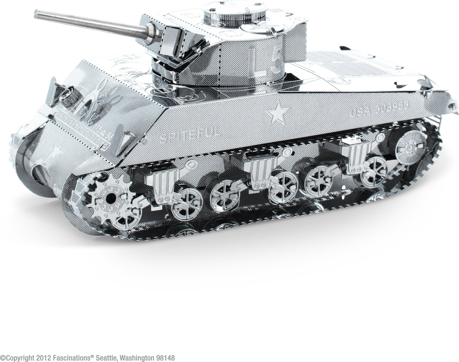 Metal Earth Sherman Tank – 3D-Metallmodell Zum Selberbauen (ohne Kleber)