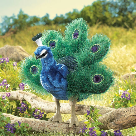 Peacock, Small Hand Puppet