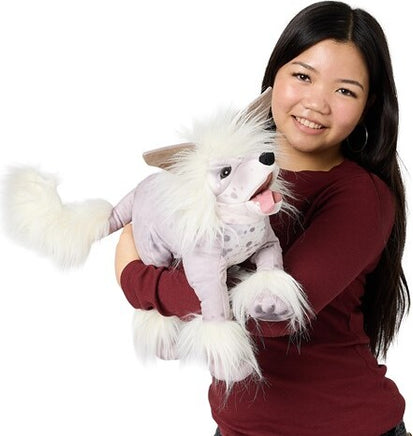 Chinese Crested Dog Hand Puppet