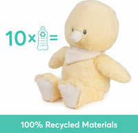 Gund 100% Recycled Duckling, Yellow, 13 In