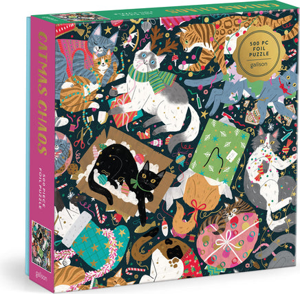 Catmas Chaos 500 Piece Foil Puzzle